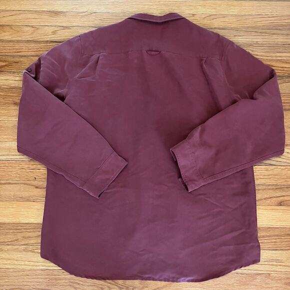 The North Face Men's Syncline Shirt Size Large Maroon Quick Dry Lightweight - Picture 2 of 6